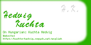 hedvig kuchta business card